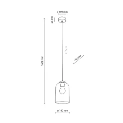 MOLLY GREEN LAMPA WISZĄCA 1 (10298) - TK Lighting