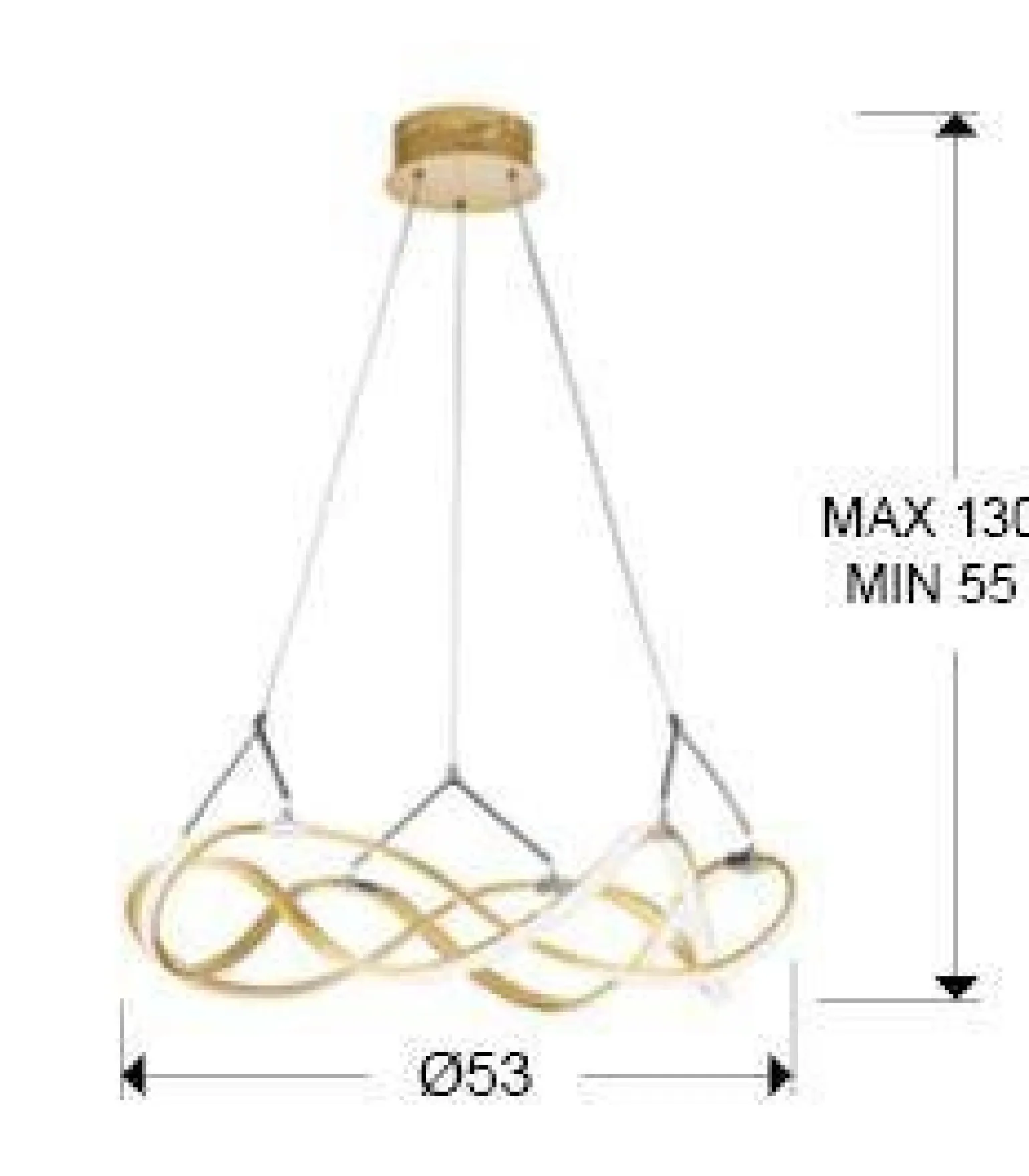 Molly lampa wisząca ø53 (763712D) - Schuller