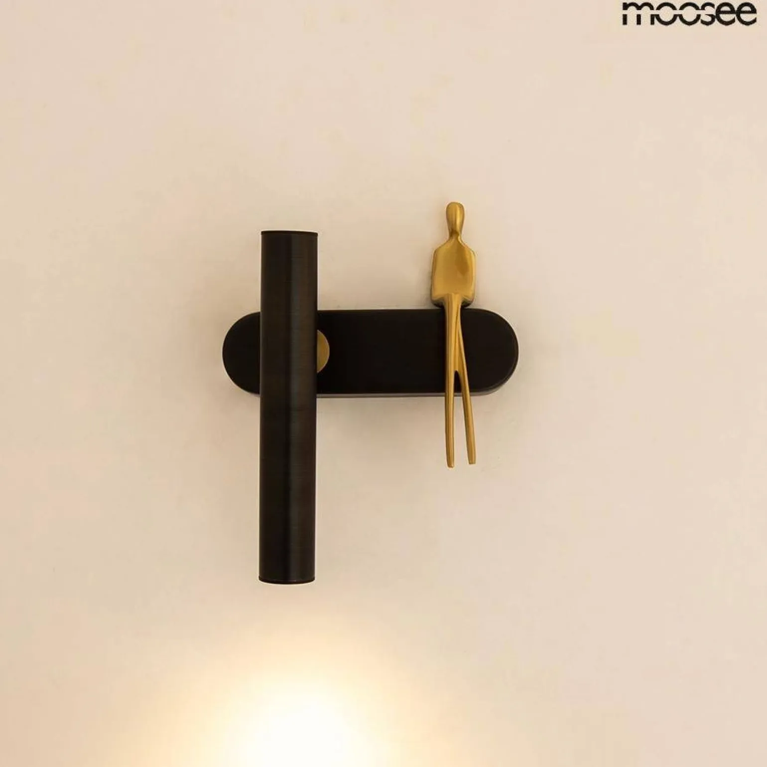 MOOSEE lampa ścienna BOY TUBE L czarna (MSE1501100482) - Moosee