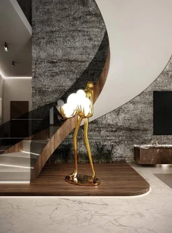 MOOSEE lampa podłogowa HUMAN GOLD PREMIUM (MSE1501100427) - Moosee