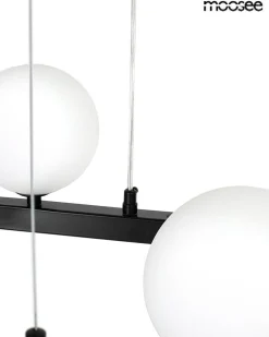 MOOSEE lampa wisząca ALURE OVAL 120 czarna/mleczna (MSE1501100606/MILK) - Moosee