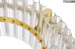 MOOSEE lampa wisząca SATURNUS 47 DUO złota - LED, kryształ, stal szczotkowana (MSE010100166) - Moosee