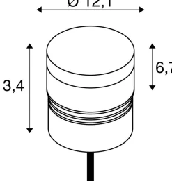 M-POL S Polehead S 360°, nieoślepiająca, głowica lampy (1007232) - SLV