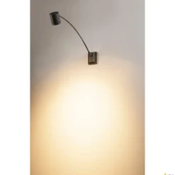 MYRA DISPLAY, lampa ścienna outdoor, QPAR51, IP55, antracyt, łukowato wygięta, maks. 50W (233135) - SLV