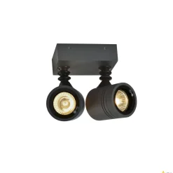 MYRA WALL, lampa ścienna i sufitowa outdoor, dwupunktowa, QPAR51, IP55, antracyt, maks.100W (233095) - SLV