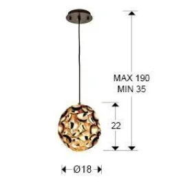 Narisa lampa wisząca 1L (266035N) - Schuller