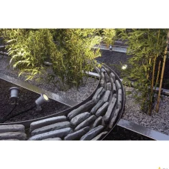 NAUTILUS SPIKE, lampa wbijana w grunt outdoor, QPAR51, IP65, srebrnoszara, maks. 35W, z przewodem 1,5m z wtyczką (227418) - SLV