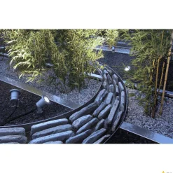 NAUTILUS SPIKE, lampa wbijana w grunt outdoor, QPAR51, IP65, srebrnoszara, maks. 35W, z przewodem 1,5m z wtyczką (227418) - SLV