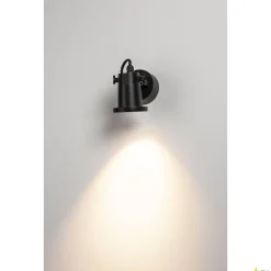 NAUTILUS WL, QPAR51, lampa ścienna natynkowa, outdoor, kolor czarny (1002867) - SLV