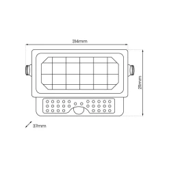 Naświetlacz Solarny Epad 10W 1150lm 4000K (EKO9083) - Eko-Light