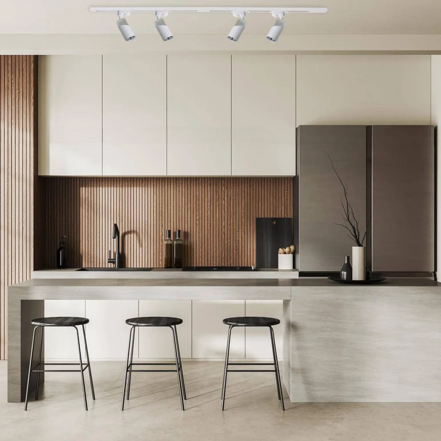 NEO WHITE CHROME TRACK 1xGU10 (ML0286) - Milagro