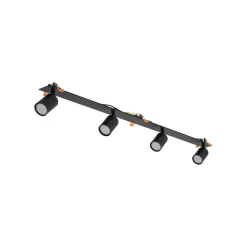 NEX BLACK 4XGU10 LAMPA SUFITOWA PODTYNKOWA (10801) - TK Lighting