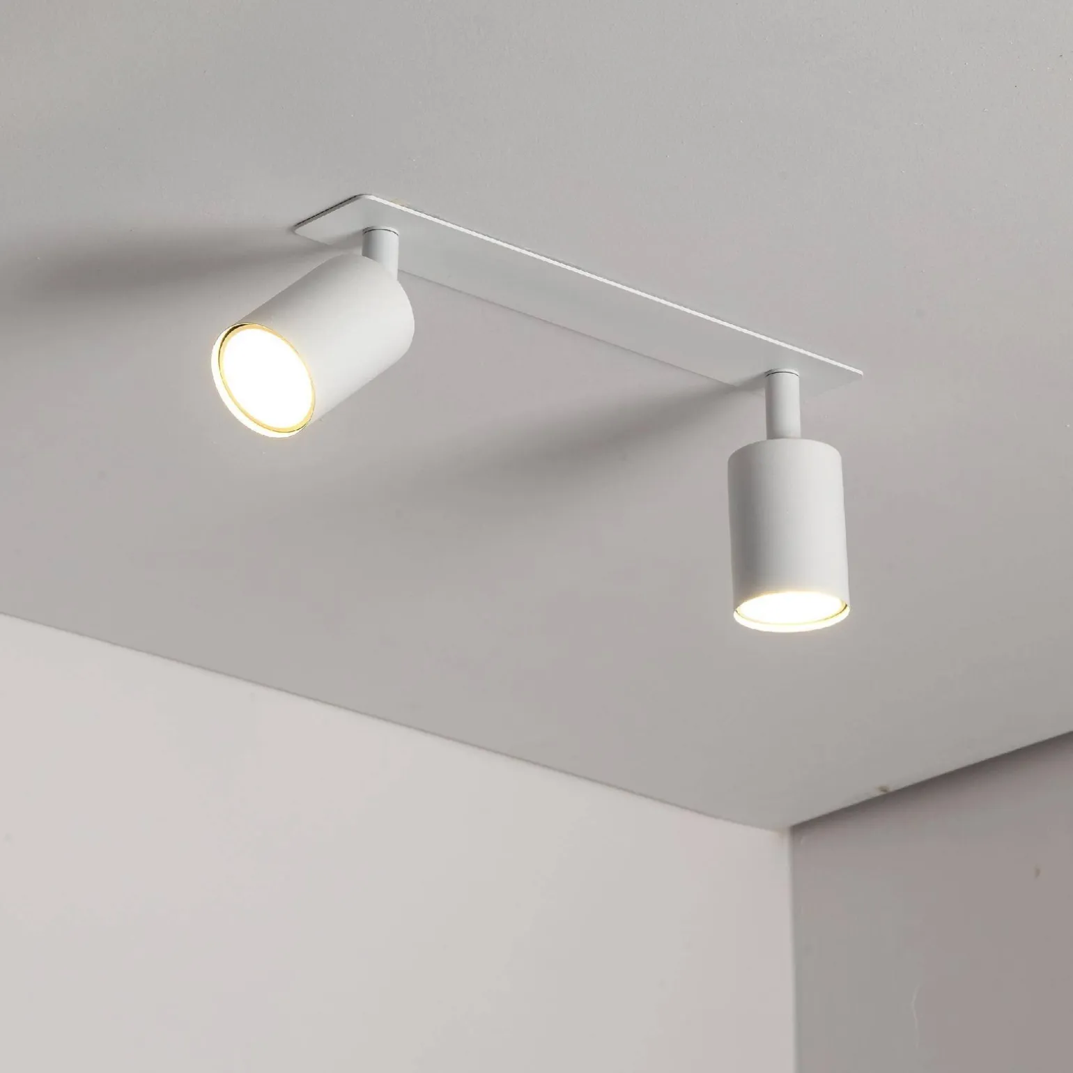 NEX WHITE 2XGU10 LAMPA SUFITOWA PODTYNKOWA (10803) - TK Lighting
