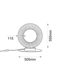 NEXO G - lampa na komodę - czerwona terakota - 4000K (2039) - ANTIGO