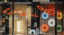 NEXO Z2 - lampa zwieszana pionowa - czerwona terakota - średnica 100 cm - 4000K (5227) - ANTIGO