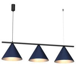 Niebieska lampa nad stół CAPITAL 3XGX53 (MLP1532) - Milagro