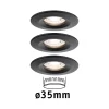Nova mini Coin stała zestaw LED 3x4W 310lm 2700K czarny-mat (PL93084) - PAULMANN