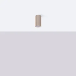 Nowoczesna lampa na sufit IVAR taupe LED 3000K Push dimm/DALI2 (TH.603) - Thoro Lighting