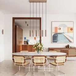 Nowoczesna lampa na sufit IVAR taupe LED 4000K (TH.643) - Thoro Lighting