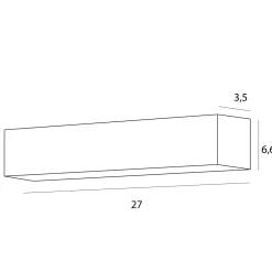 Nowoczesna liniowa lampa sufitowa MAXLIGHT C0254 X-LINE 14W