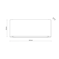 Nowoczesny kinkiet na elewację Arwena L IP 54 (18186) - TK Lighting