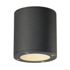 Nowoczesny plafon zewnętrzny SITRA CEILING LIGHT, okrągła, antracyt, GX53, max. 9W, IP44