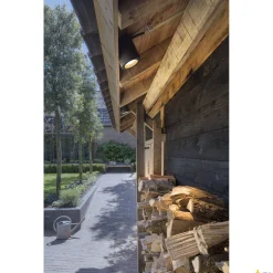 Nowoczesny plafon zewnętrzny SITRA CEILING LIGHT, okrągła, antracyt, GX53, max. 9W, IP44