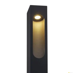 Nowoczesny słupek ogrodowy SLOTBOX 40, lampa stojąca outdoor, LED, 3000K, IP44, kwadratowa, antracytowa, D/S/W 12/7/ 40, 4W (232135) - SLV