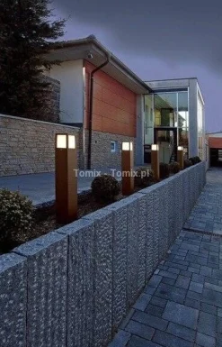 Ogrodowa lampa stojąca Facado kol. brązowy (D730333)