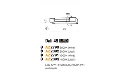 Oprawa ścienna DALI 45 (AZ2791) - Azzardo