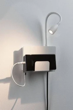 Oprawa ścienna HALINA LED USB-C biały mat (PL71100) - PAULMANN