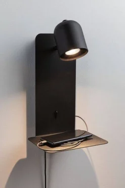 Oprawa ścienna MALENA USB-C czarny matowy (PL71099) - PAULMANN