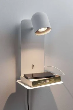 Oprawa ścienna MALENA USB-C biały matowy (PL71098) - PAULMANN