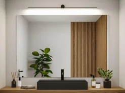 Oprawa ścienna SAVA LED nad lustro 13,5W 850lm 3000K 1200mm IP44 230V czarny matowy / metal (PL75413) - PAULMANN