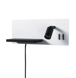 Oprawa ścienna SERRA LED DIM USB-C RIGHT 2700K biały matowy (PL71103) - PAULMANN