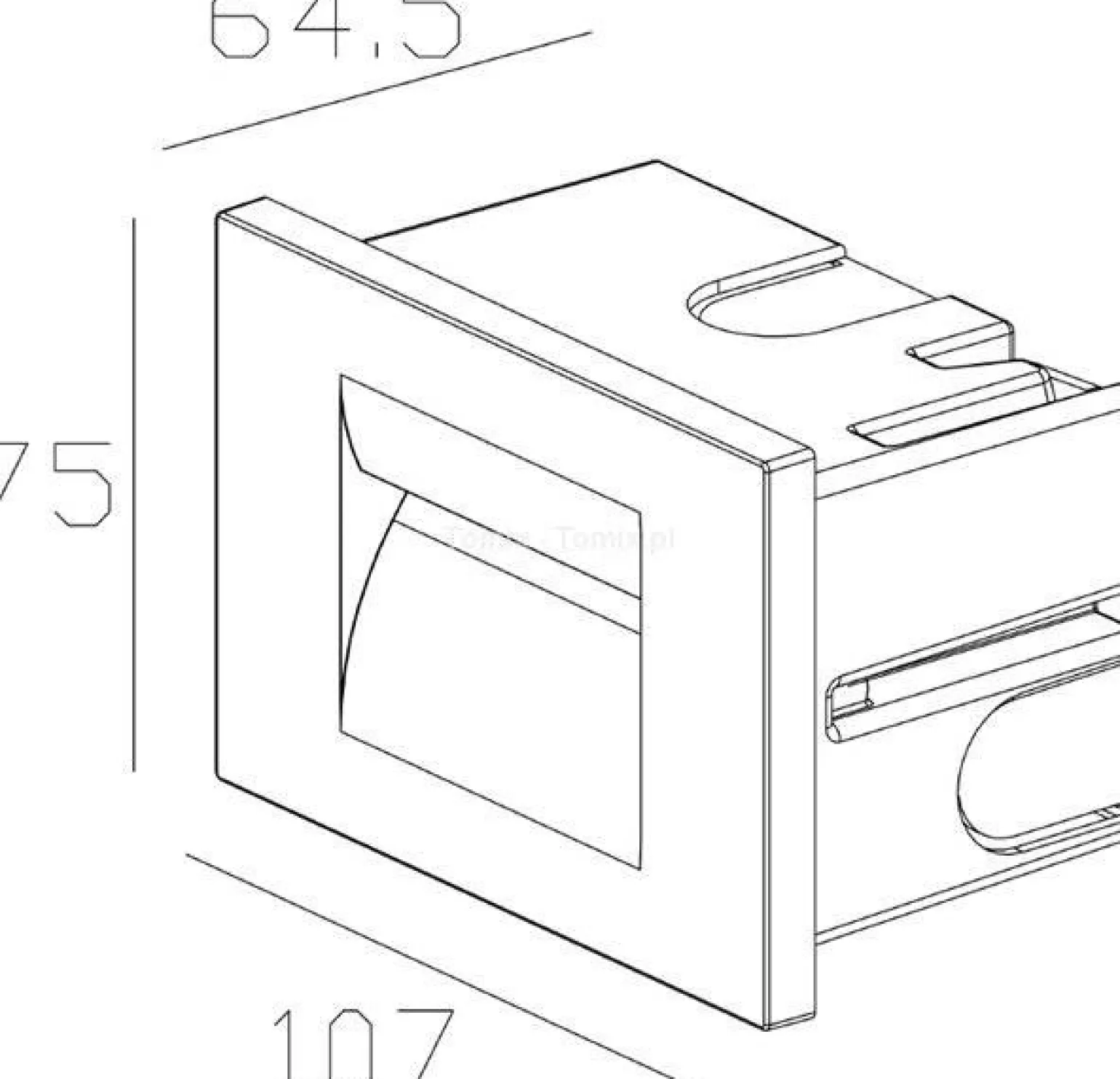 Oprawa ścienna Yvette I 230V biały 3000K (D763005)