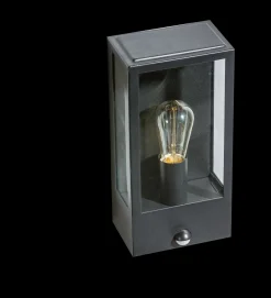 Oprawa ścienna zewnętrzna z czujnikiem ruchu NIKLAS WALL Czarny (AZ4487) - AZzardo