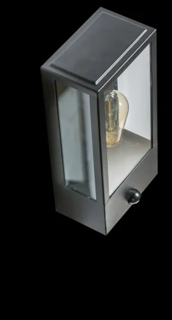 Oprawa ścienna zewnętrzna z czujnikiem ruchu NIKLAS WALL Czarny (AZ4487) - AZzardo