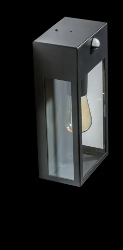 Oprawa ścienna zewnętrzna z czujnikiem ruchu NIKLAS WALL Czarny (AZ4487) - AZzardo