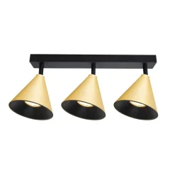 Oprawa Cone Spot Złoty 3xGU10 (ML1122) - Milagro
