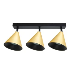 Oprawa Cone Spot Złoty 3xGU10 (ML1122) - Milagro