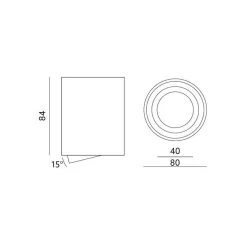 Oprawa do nabudowania OH36 czarna (KPOH36CZ) Kobi Light