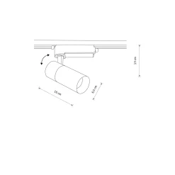 Oprawa do systemu szynowego PROFILE TINOS LED 20W (10383) - Nowodvorski