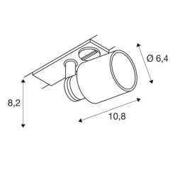 Oprawa do szynoprzewodu PURI TRACK biała (1001869) - SLV