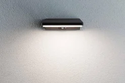 Oprawa elelewacyjna RONEA LED 12W czujnik ruchu 180x250mm 3000K IP54 230V ciemno szary aluminium (PL94332) - PAULMANN