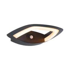 Oprawa elewacyjna AKENA LED PIR 11W 800lm 2200K IP44 230V antracyt aluminium (PL94839) - PAULMANN