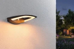 Oprawa elewacyjna AKENA LED PIR 11W 800lm 2200K IP44 230V antracyt aluminium (PL94839) - PAULMANN