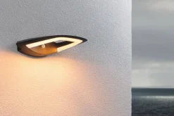 Oprawa elewacyjna AKENA LED PIR 11W 800lm 2200K IP44 230V antracyt aluminium (PL94839) - PAULMANN