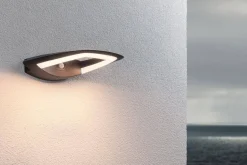 Oprawa elewacyjna AKENA LED PIR 11W 800lm 3000K IP44 230V antracyt aluminium (PL94838) - PAULMANN