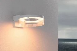 Oprawa elewacyjna CAPERA LED SH Zigbee12,5W 800lm 2200K-3000K czujnik ruchu i zmierzchu IP44 230V biały / aluminium (PL93114) - PAULMANN